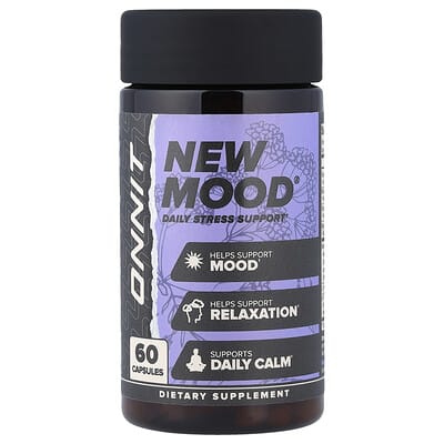 Onnit, New Mood®, Daily Stress Help, 60 Capsules