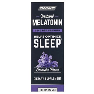 Onnit, Instant Melatonin, Lavender, 3 mg, 1 fl oz (29 ml)