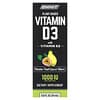 Vitamine D3 à base de plantes avec vitamine K2, goyave et fruit de la passion, 1000 UI, 24 ml