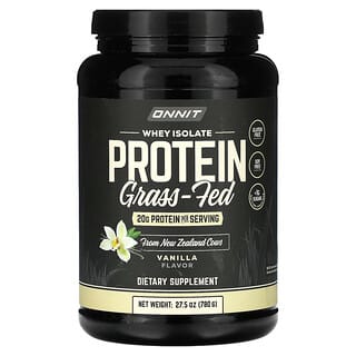 Onnit, Whey Isolate Protein, Grass Fed, Vanilla, 27.5 oz (780 g)