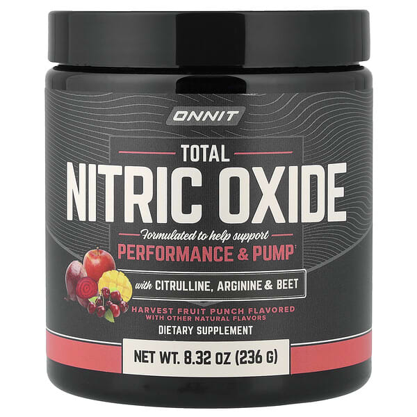 Onnit, 總一氧化氮，含瓜氨酸、精胺酸、甜菜、採收水果，8.32 盎司（236 克）