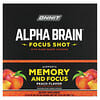 Alpha Brain Focus Shot，桃子味，6 瓶，每瓶 2.5 液量盎司（75 毫升）