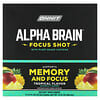 Alpha Brain Focus Shot, Tropical, 6 Bottles, 2.5 fl oz (75 ml) Each