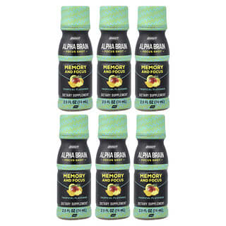 Onnit, Alpha BRAIN® Focus Shot, тропические фрукты, 6 флаконов по 75 мл (2,5 жидк. унции)