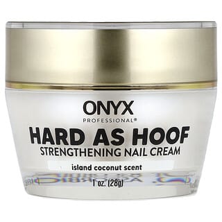 Onyx Professional, Hard as Huf, Strengthening Nail Cream, stärkende Nagelcreme, Insel-Kokosnuss, 28 g (1 oz.)