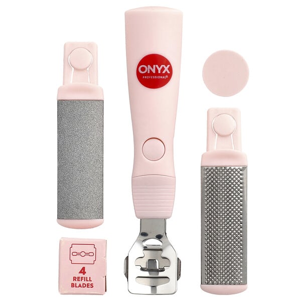 Onyx Professional, 캘러스 미라클, 3단계 Pedi 툴, 10종 키트
