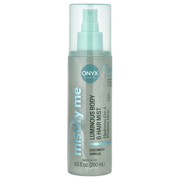 Onyx Professional, Mistify Me, 루미너스 바디 & 헤어 미스트, 코코넛 & 바닐라, 200ml(6.5fl oz)