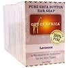Pure Shea Butter Bar Soap, Lavender, 4 Pack, 4 oz (120 g) Each