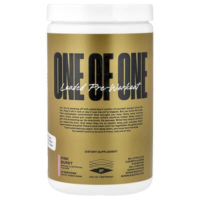 ONE OF ONE, Pre-Workout Formula, Pink Burst, 18.88 oz (535 g)