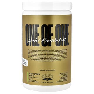 One Of One, Loaded Pre-Workout, Sour Green Apple, 18.88 oz (535 g)