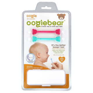 oogiebear, It's The Better Booger Tool, 0+ Months, Blue/Pink, 2 Tools