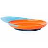 Catch Plate, Toddler Plate with Spill Catcher, 9 + Months, Orange/Blue, 1 Plate