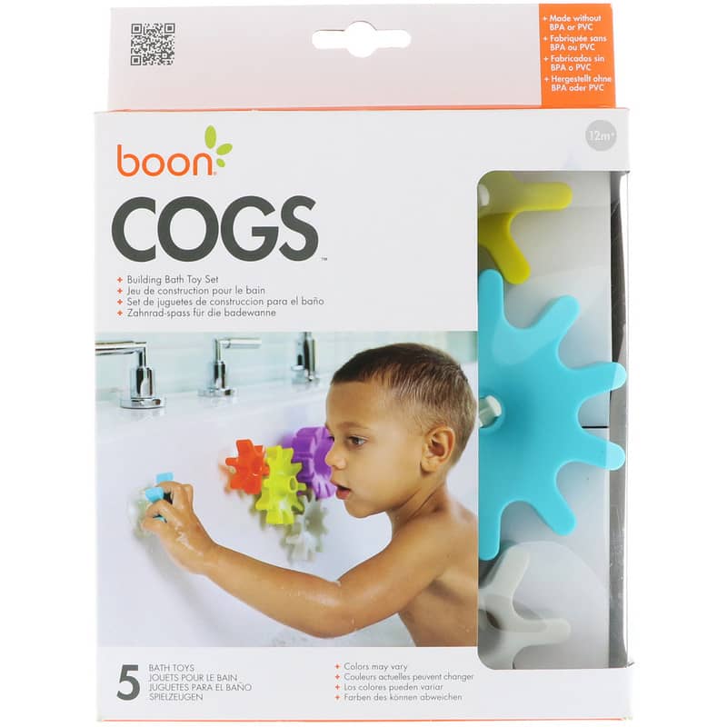 Cogs, Building Bath Toy Set, 12 + Months, 5 Bath Toys