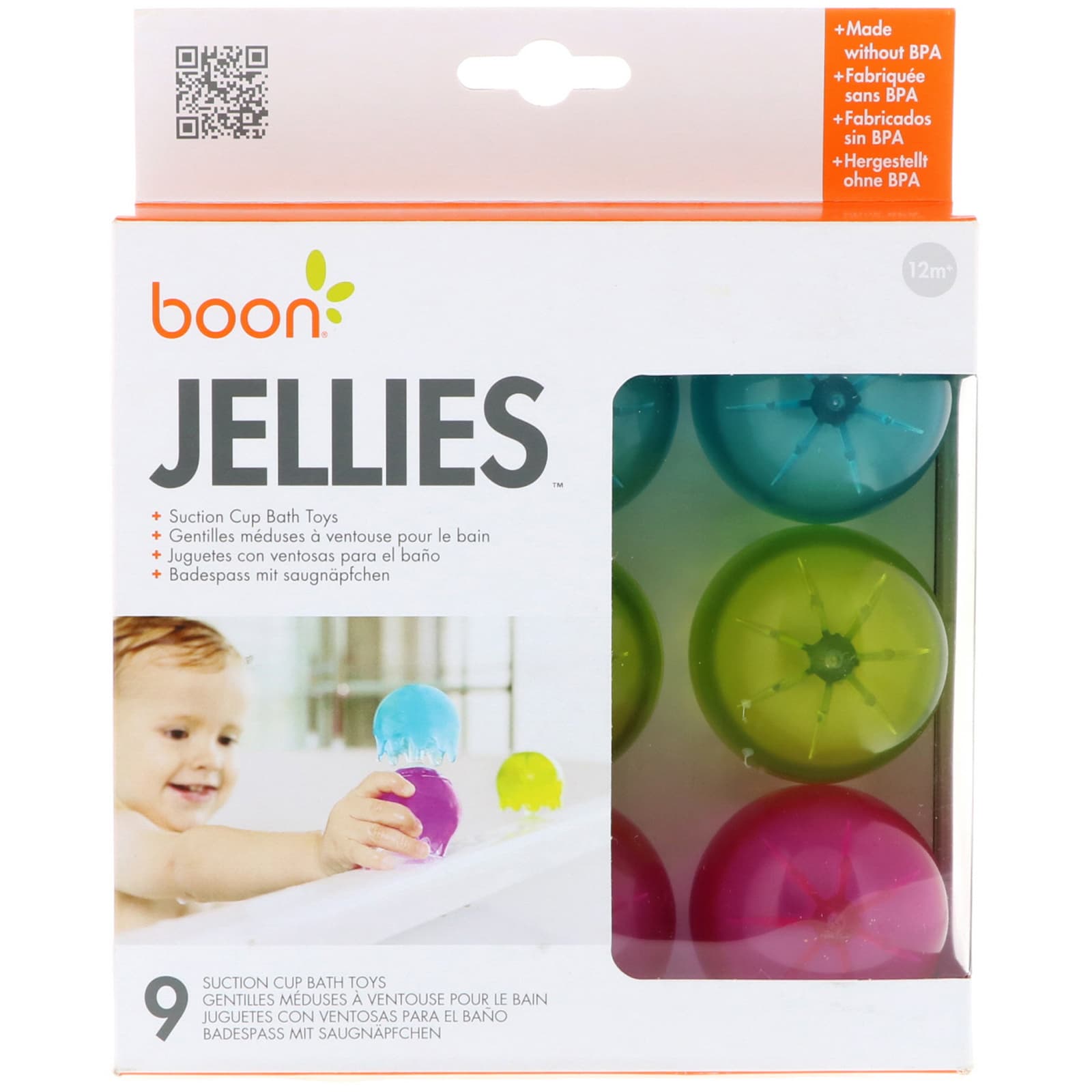 NEW Boon JELLIES SUCTION CUP BATH TOYS Baby Bath Toy
