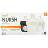 Nursh，硅胶袋瓶，0 个月以上，慢流量，3 瓶，每瓶 4 盎司（118 毫升）