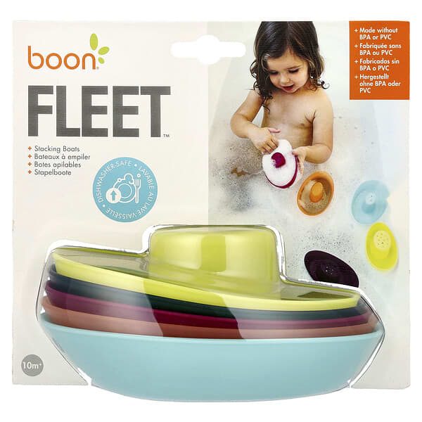 Boon, Fleet™, stapelbare boten, 10 maanden+, 5 stuks