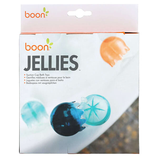 Boon, Jellies, Suction Cup Bath Toys, 12M+, 9 Pieces