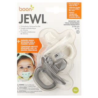 Boon, Jewel, Orthodontic Pacifiers, 3 Months+, 2 Pack