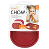 Chow ، مجموعة أطباق مقسمة من السيليكون ، 6 أشهر فأكثر ، وردي ، 3 أكياس
