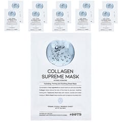 Masque de beauté suprême au collagène, 10 masques en tissu, 25 g pièce