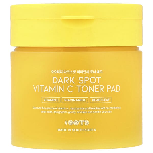 OOTD, Disc toner cu vitamina C pentru pete închise la culoare, 120 ml