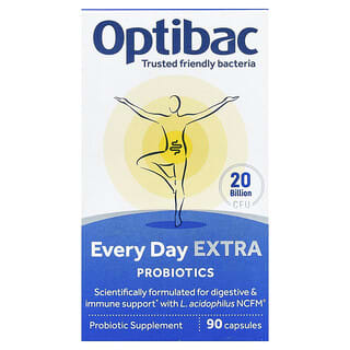 Optibac‏, بروبيوتيك إضافي يوميًا ، 90 كبسولة