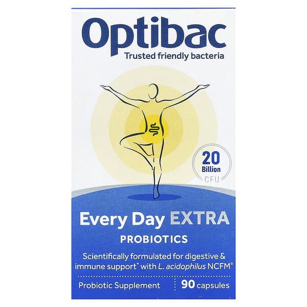 Optibac, Every Day Extra Probiotics, 90 Capsules