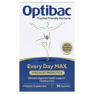 Optibac‏, Every Day Max ، متخصص بروبيوتيك ، 30 كبسولة