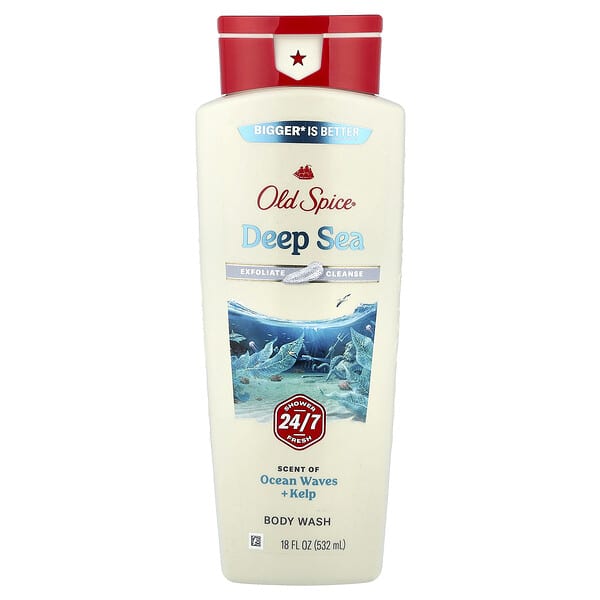 Old Spice, 沐浴露，深海礦物質深層清潔配方，18 液量盎司（532 毫升）