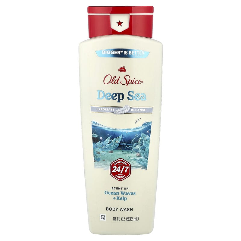 Body Wash, Deep Sea, 18 fl oz (532 ml)