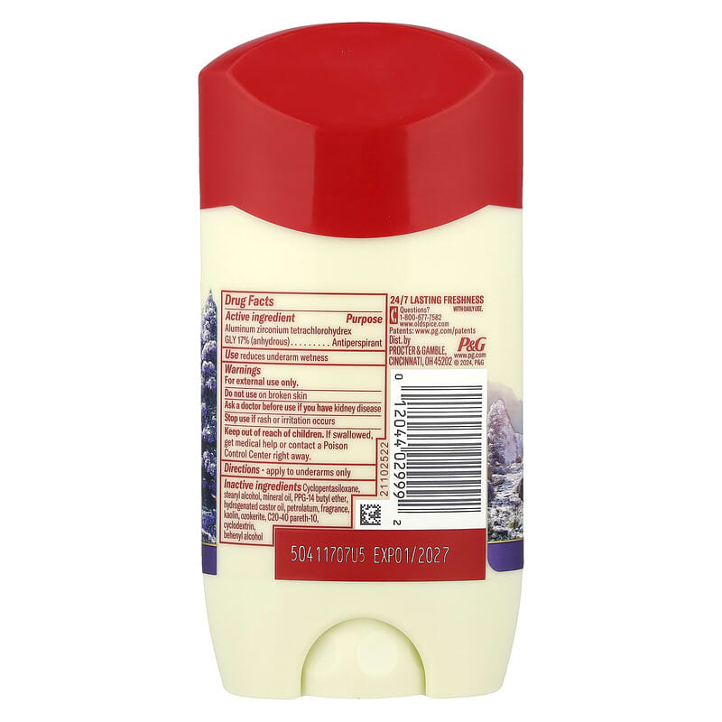 Antiperspirant & Deodorant、ウィルダネス、ラベンダー＋スプリング