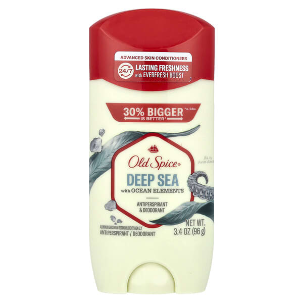 Old Spice, 땀 억제제 & 데오드란트, 해양 성분 함유 심해, 96g(3.4oz)