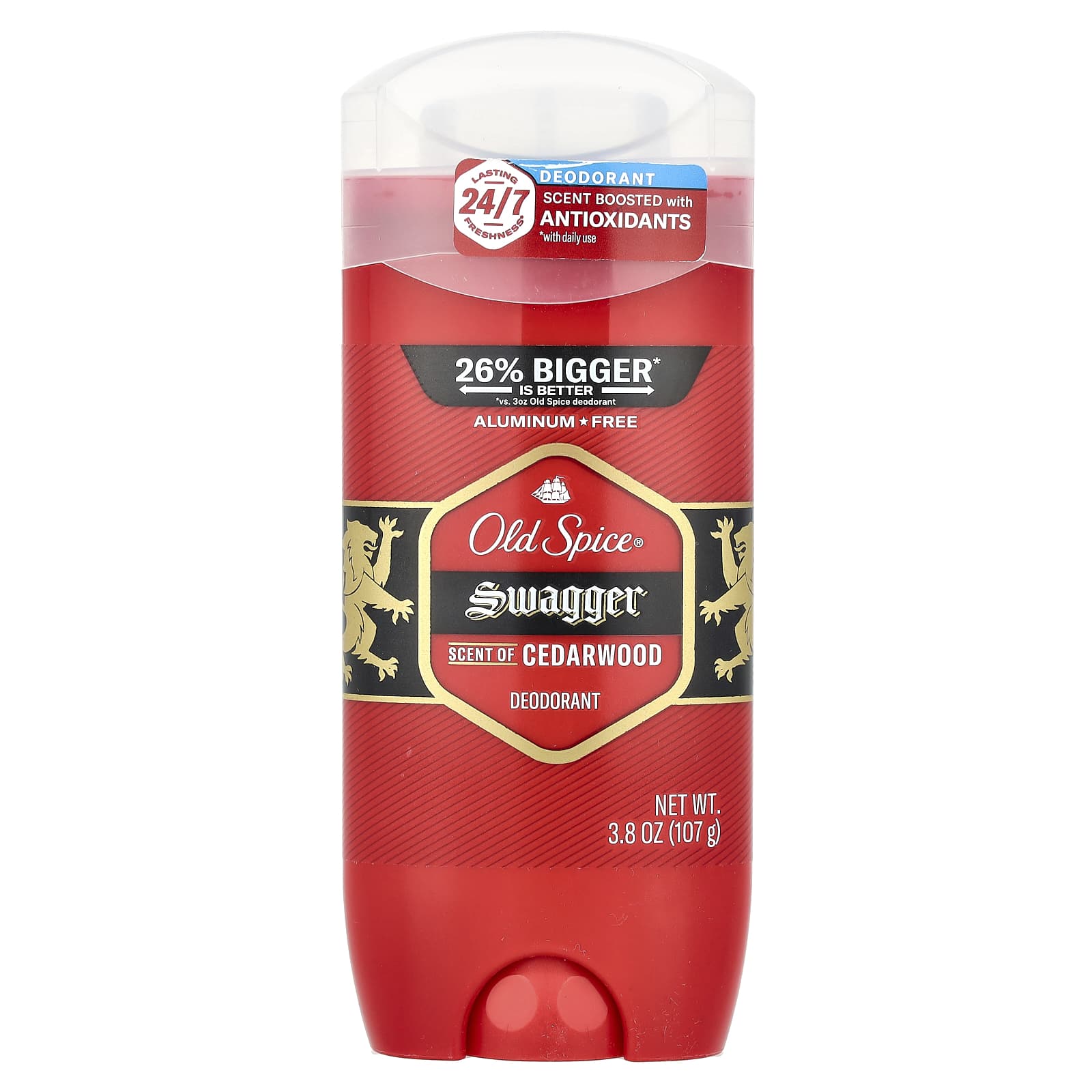 Swagger Deodorant, Cedarwood, 3.8 oz (107 g)
