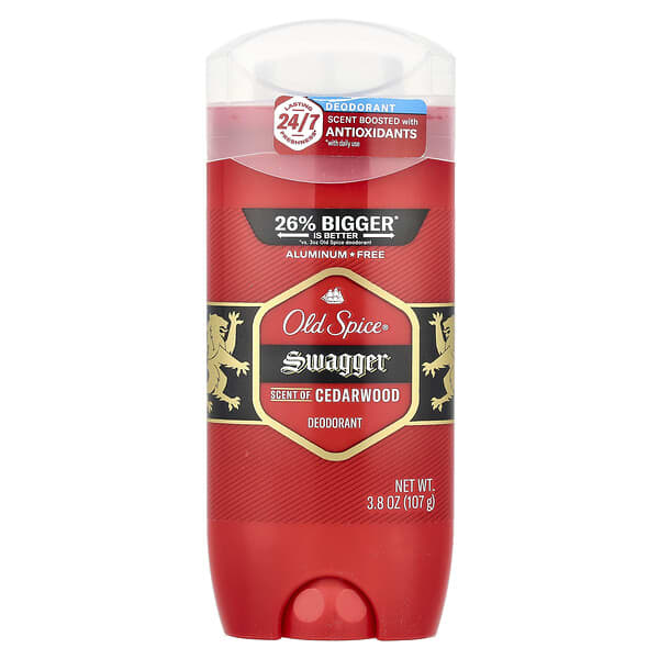 Old Spice, 스와거 데오드란트, 시더우드, 107g(3.8oz)