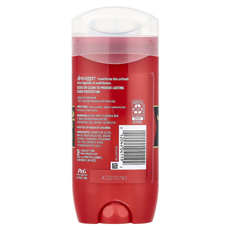 Deodorant Swagger, lemn de cedru, 3,8 oz (107 g)