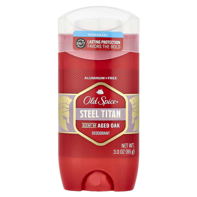 Steel Titan Deodorant、エイジドオーク、85g（3オンス）
