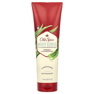 Old Spice, Acondicionador para cabello rizado ondulado con aloe y aceite de aguacate, 237 ml (8 oz. líq.)