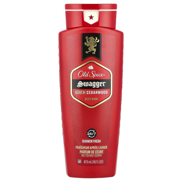 Old Spice, 스와거 바디 워시, 시더우드, 473ml(16fl oz)