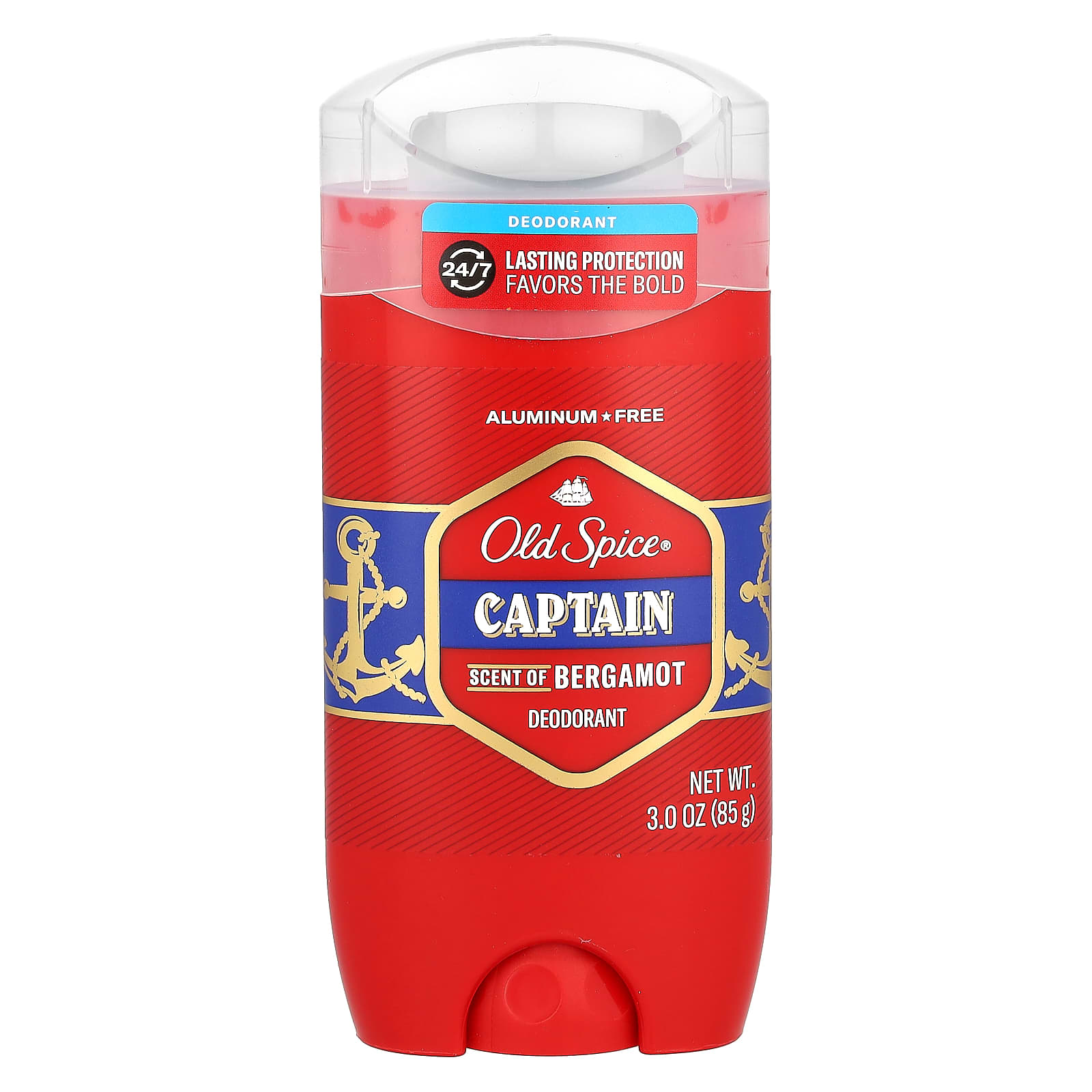 Old Spice, Дезодорант, Captain, храбрость и бергамот, 85 г (3 унции)