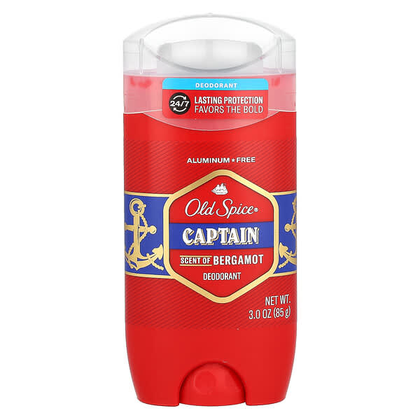 Old Spice, ผลิตภัณฑ์ระงับกลิ่นกาย รุ่นกัปตัน กลิ่น เบรฟเวอรี่ แอนด์ เบอร์กามอต ขนาด 3 ออนซ์ (85 ก.)