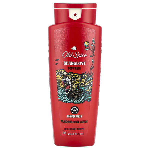 Old Spice, Bearglove，沐浴露，淋浴清新，16 液量盎司（473 毫升）
