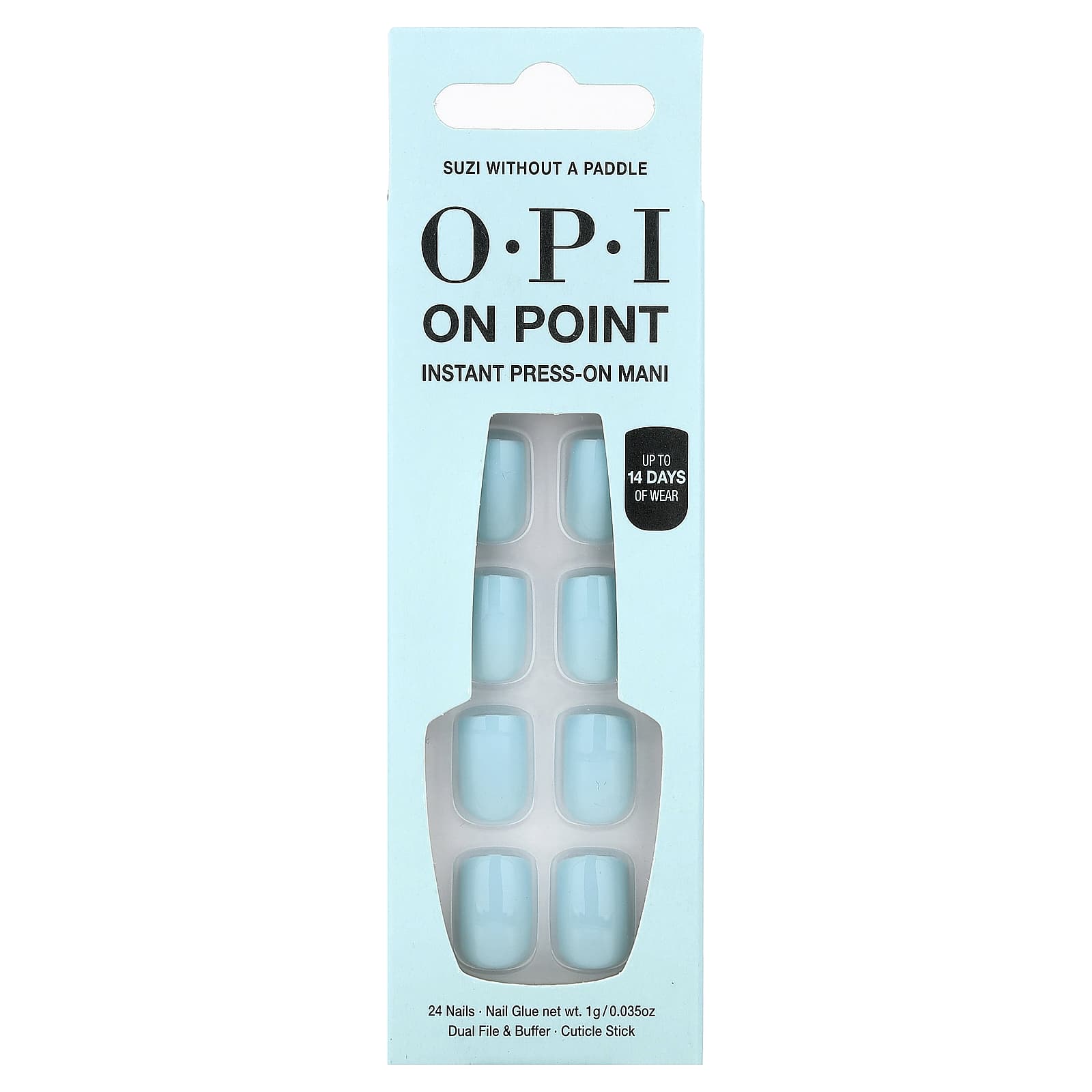 OPI, On Point, мгновенное нажатие на кожу, короткая длина, Suzi Without A Poodle, набор из 27 предметов