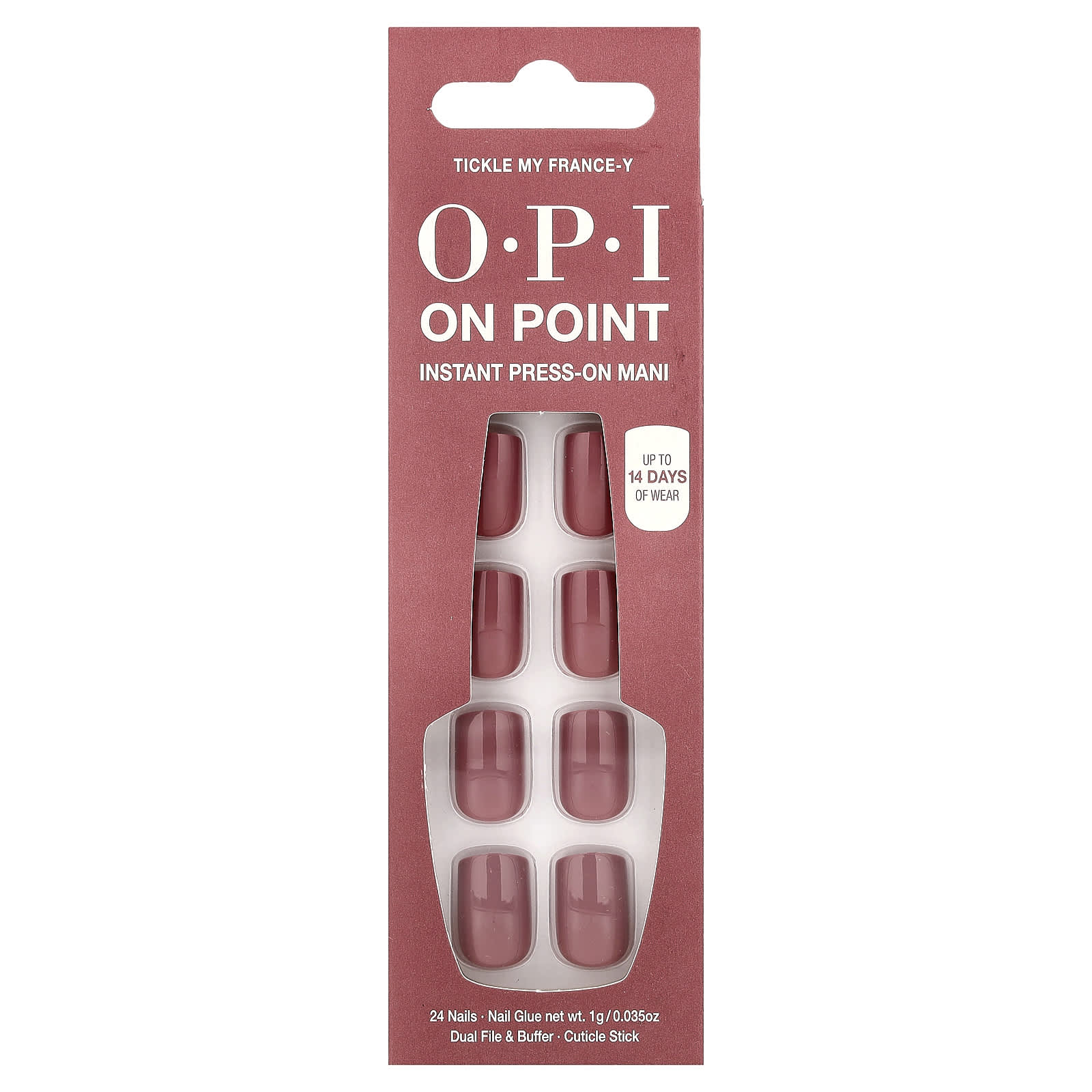 OPI, On Point, мгновенное нанесение, для короткой кожи, Tickle My France-Y, набор из 27 предметов