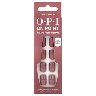 OPI, On Point, Manicura de presión instantánea instantánea, Longitud corta, Tickle My France-Y, Kit de 27 piezas