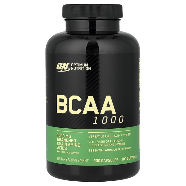 Optimum Nutrition, BCAA 1000, 캡슐 200정(캡슐 1정당 500mg)