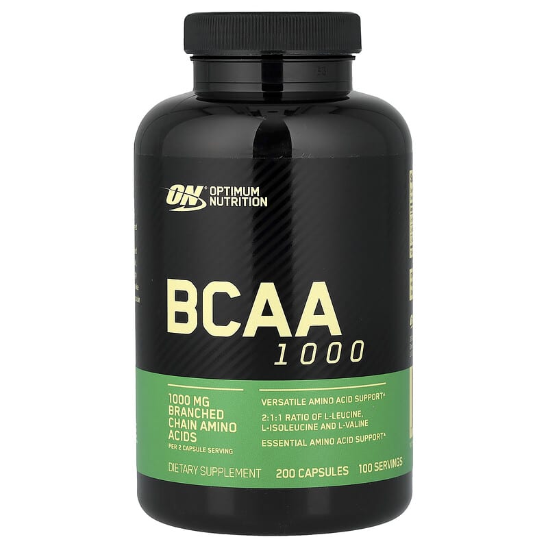 BCAA（分岐鎖アミノ酸）1000、200粒（1粒あたり500mg）