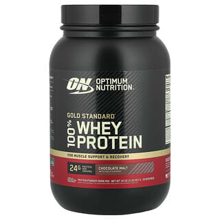 Optimum Nutrition, 金标准全乳清蛋白，巧克力麦芽味，2 磅（907 克）