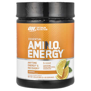 Optimum Nutrition, ESSENTIAL AMIN.O. ENERGY, Enfriador de naranja, 585 g (1,29 lb)
