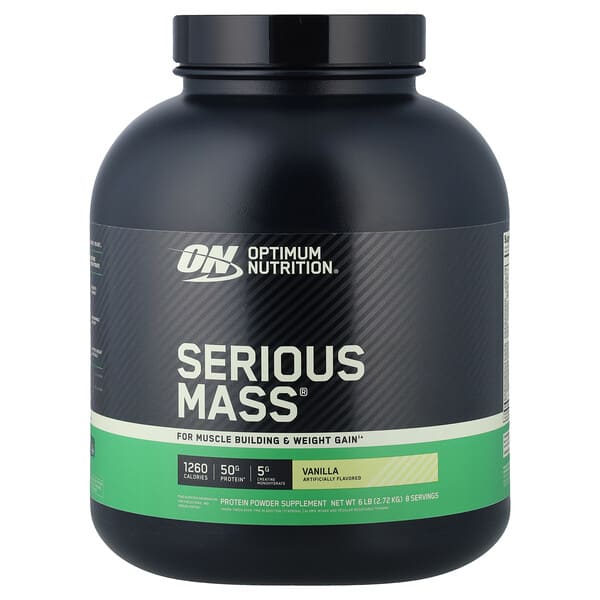 Optimum Nutrition, Serious Mass™, Vanilla, 6 lb (2.72 kg)