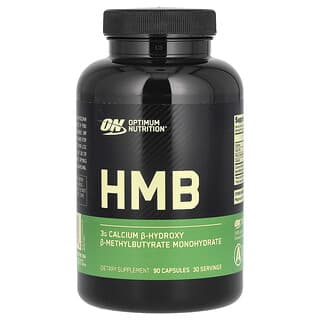 Optimum Nutrition, HMB, Suplemento de monohidrato de ß-hidroxi ß-metilbutirato (HMB) de calcio, 90 cápsulas